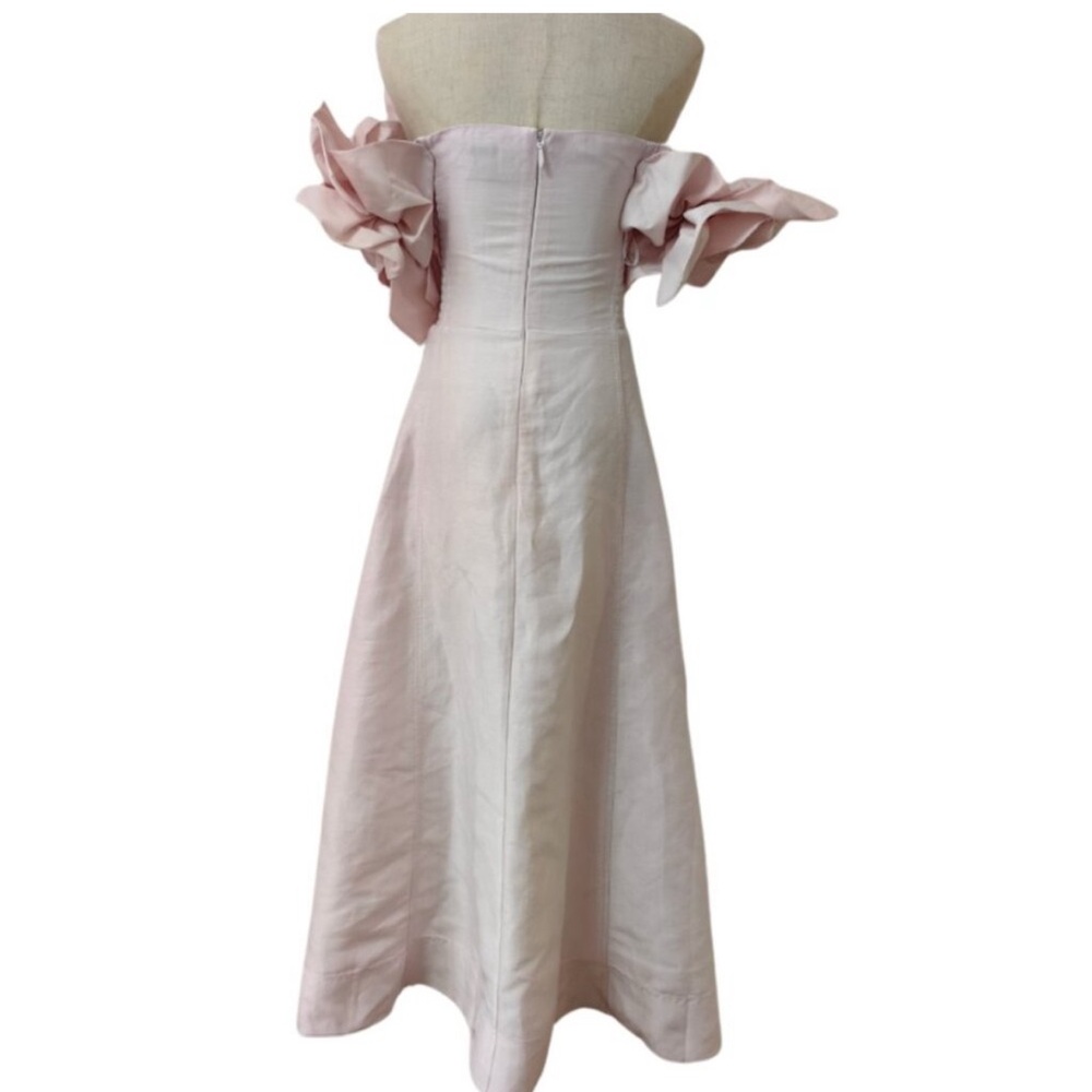 Aje Pastel Pink Etta Midi Dress - Picture 7 of 9